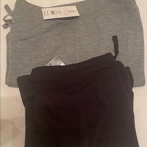 Gray and Black shorts